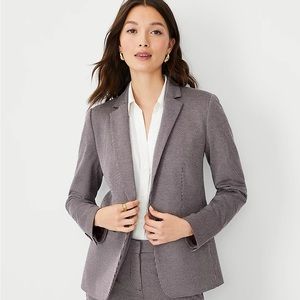 NWT 4P Ann Taylor Petite Hutton Blazer in Houndstooth